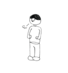 手描きのヒトくん（個別スタンプ：10）