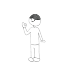 手描きのヒトくん（個別スタンプ：31）