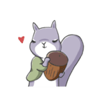 Two squirrels 2（個別スタンプ：21）