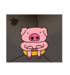 Pig cha-cha hurt（個別スタンプ：8）