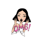 Sophisticated Classy With Attitude Girl（個別スタンプ：5）