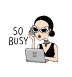 Sophisticated Classy With Attitude Girl（個別スタンプ：13）