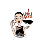 Sophisticated Classy With Attitude Girl（個別スタンプ：18）