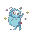 fluffy Blue cat（個別スタンプ：2）