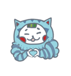 fluffy Blue cat（個別スタンプ：6）
