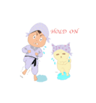 Cool egg girl ＆ lovely dog（個別スタンプ：5）