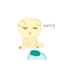 Cool egg girl ＆ lovely dog（個別スタンプ：7）