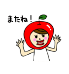 An Apple Girl - 日本語（個別スタンプ：2）