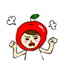 An Apple Girl - 日本語（個別スタンプ：9）