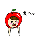 An Apple Girl - 日本語（個別スタンプ：12）