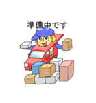 配達員スタンプ4．四輪配達員ver（個別スタンプ：16）