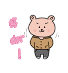 Fashion bear ＆ flower bear life（個別スタンプ：3）