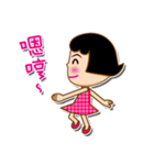 ピンクのおかしい女の子（個別スタンプ：15）