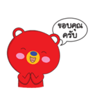 One Kuma : MR. Red Bear（個別スタンプ：12）