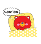 One Kuma : MR. Red Bear（個別スタンプ：13）