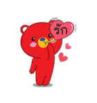 One Kuma : MR. Red Bear（個別スタンプ：15）