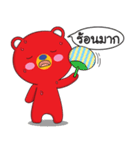 One Kuma : MR. Red Bear（個別スタンプ：19）