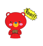 One Kuma : MR. Red Bear（個別スタンプ：25）