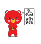 One Kuma : MR. Red Bear（個別スタンプ：34）