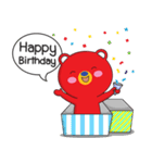 One Kuma : MR. Red Bear（個別スタンプ：36）