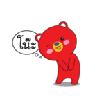 One Kuma : MR. Red Bear（個別スタンプ：37）