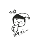 like the YUKI faces that Rie drew（個別スタンプ：10）