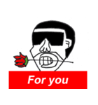 Red box logo stickers（個別スタンプ：5）