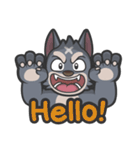 Dai-one Farm : Wolf ＆ Sheep（個別スタンプ：1）