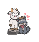 Dai-one Farm : Wolf ＆ Sheep（個別スタンプ：15）
