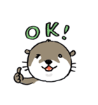 コツメカワウソの竹千代 1（個別スタンプ：3）