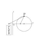 図形の上を動く任意の点P（個別スタンプ：16）