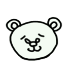 Simple Bear Face（個別スタンプ：1）