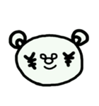 Simple Bear Face（個別スタンプ：7）