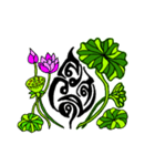 Thai letter forms Lotus（個別スタンプ：1）