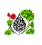 Thai letter forms Lotus（個別スタンプ：7）
