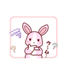 ソフトミックス☆感情♪ウサギ（個別スタンプ：3）
