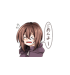 みんなに甘えたい！不器用ガールスタンプ（個別スタンプ：2）