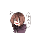 みんなに甘えたい！不器用ガールスタンプ（個別スタンプ：3）