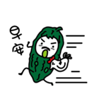 Bitter gourd man in work.（個別スタンプ：37）