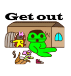 Funny frog frog（個別スタンプ：1）