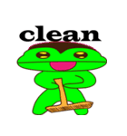 Funny frog frog（個別スタンプ：19）