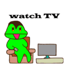 Funny frog frog（個別スタンプ：21）