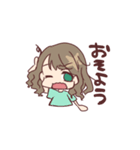 かおすなさんにんむすめ（個別スタンプ：1）