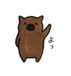 旦那さんはウォンバット（個別スタンプ：34）