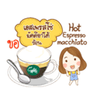 Menu in Coffee Cafe（個別スタンプ：32）