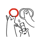 Pi pi Cat and Red（個別スタンプ：4）