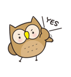 A cute owl Hoo Hoo（個別スタンプ：19）