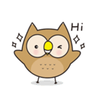 A cute owl Hoo Hoo（個別スタンプ：21）