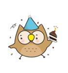 A cute owl Hoo Hoo（個別スタンプ：30）