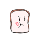 言葉が出ない時のニュアンス顔食ぱん（個別スタンプ：1）